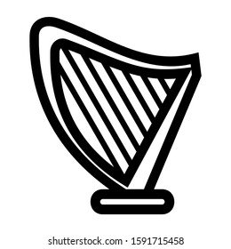harpa icon isolated sign symbol vector illustration - high quality black style vector icons
