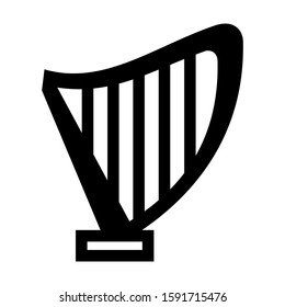 harpa icon isolated sign symbol vector illustration - high quality black style vector icons
