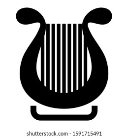 harpa icon isolated sign symbol vector illustration - high quality black style vector icons
