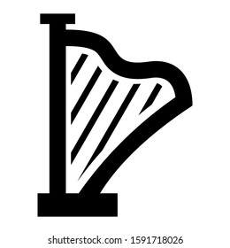harpa icon isolated sign symbol vector illustration - high quality black style vector icons
