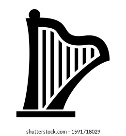 harpa icon isolated sign symbol vector illustration - high quality black style vector icons
