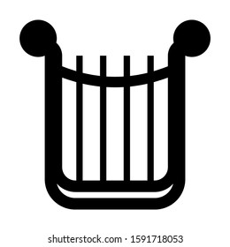 harpa icon isolated sign symbol vector illustration - high quality black style vector icons
