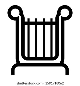 harpa icon isolated sign symbol vector illustration - high quality black style vector icons
