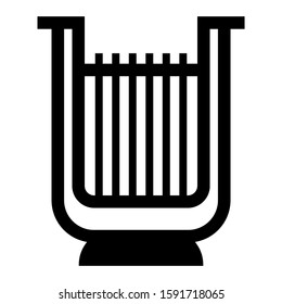 harpa icon isolated sign symbol vector illustration - high quality black style vector icons
