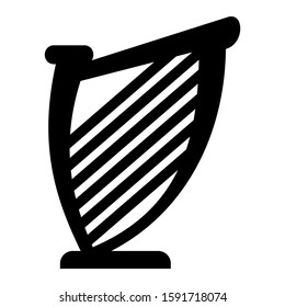 harpa icon isolated sign symbol vector illustration - high quality black style vector icons
