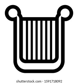 harpa icon isolated sign symbol vector illustration - high quality black style vector icons
