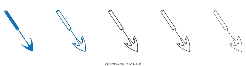 Harpoon icon vector set collection for web