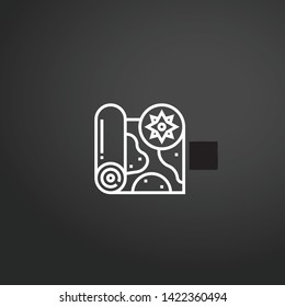 Harpoon vector icon. Harpoon concept stroke symbol design. Thin graphic elements vector illustration, outline pattern for your web site design, logo, UI. EPS 10.