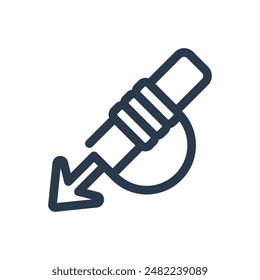 Harpoon Weapon Vector Icon Illustration
