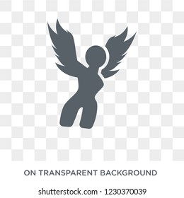 Harpy icon. Trendy flat vector Harpy icon on transparent background from Fairy Tale collection. 