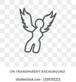 Harpy icon. Trendy flat vector Harpy icon on transparent background from Fairy Tale collection. High quality filled Harpy symbol use for web and mobile