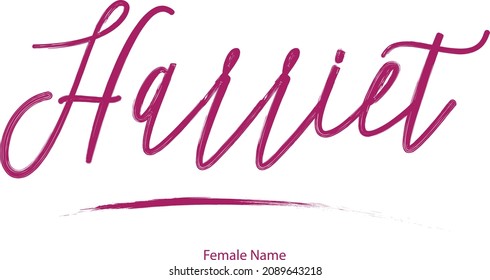 Harriet Baby Name Typography Textos 