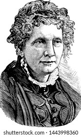 Harriet Beecher Stowe, Vintage Illustration