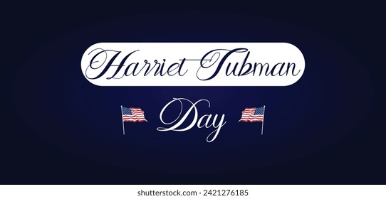 Harriet Tubman Day Textgrafik Design