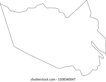 Harris County Map In State Of Texas