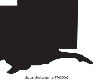 Harrison county map in state of mississippi