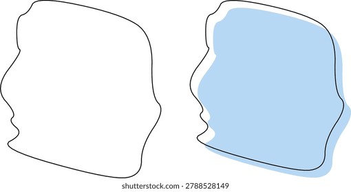 Harrison County West Virginia map outline silhouette graphic illustration vector design with Clarksburg county seat.