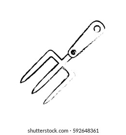 Harrow gardening tool icon vector illustration graphic design