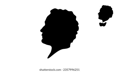 Harry Houdini Silhouette, hochwertiger Vektorgrafik