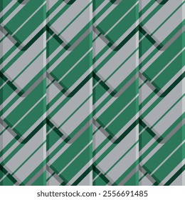 Harry Potter magical student Slytherin college green grey striped school ties vector square seamless pattern or texture.