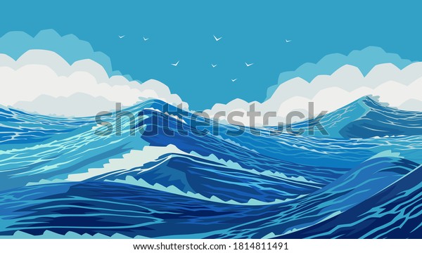 Descubra Aguda Oceano Con Grandes Olas Dibujo Imagenes De Stock En Hd Y Millones De Otras Fotos Ilustraciones Y Vectores En Stock Libres De Regalias En La Coleccion De Shutterstock Se Agregan Miles De Imagenes Nuevas De Alta Calidad Todos Los Dias