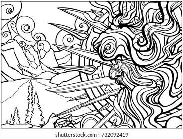 harsh shaman in the lion's hat