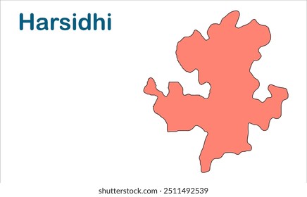 Mapa da subdivisão de Harsidhi, Distrito de East champaran, Estado de Bihar, República da Índia, Governo de Bihar, território indiano, Índia Oriental, política, aldeia, turismo