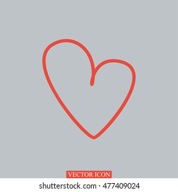 hart icon, vector best flat icon, EPS