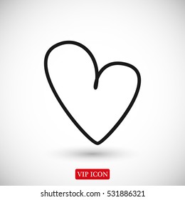 hart icon, vector best flat icon, EPS