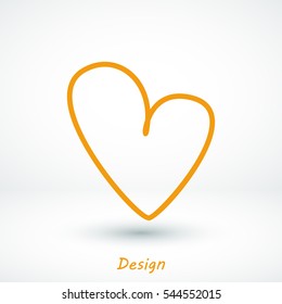 hart icon, vector best flat icon, EPS