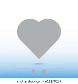 hart icon, vector best flat icon, EPS