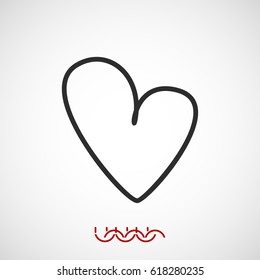 hart icon, vector best flat icon, EPS