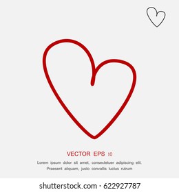 hart icon, vector best flat icon, EPS