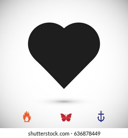 hart icon, vector best flat icon, EPS