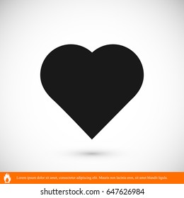 hart icon, vector best flat icon, EPS