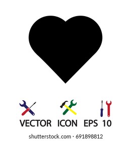 hart icon, vector best flat icon, EPS