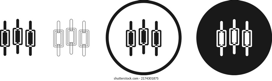 Stocksymbol von hart . Web-Icon-Set . Symbolsammlung. Einfache Vektorgrafik.