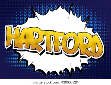 Hartford - Comic book style word