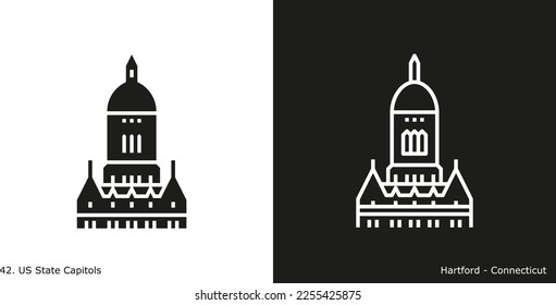 Hartford - Connecticut-State-Capitol-Symbol
