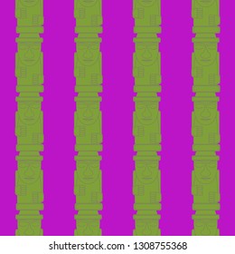 Harubang - stone korean doll. Idol of grandfather seamless pattern.