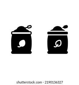 icono de la bolsa de cosecha con línea sólida y estilo de glifo. Adecuado para el diseño de sitios web, logotipo, aplicación y ui.