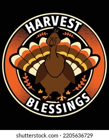 HARVEST BLESSING T Shirt Design