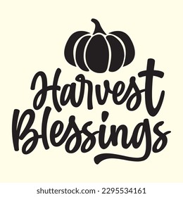 Harvest Blessings t shirt design, vector file 