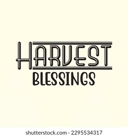 Harvest Blessings t shirt design, vector file 