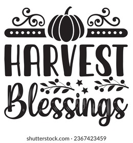 Harvest Blessings t-shirt design vector file