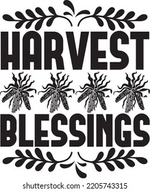 harvest blessings vector file svg