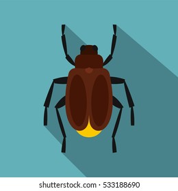 Harvest bug icon. Flat illustration of harvest bug vector icon for web