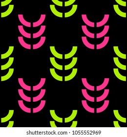 Harvest crop seamless pattern. Strict line geometric pattern for your design.