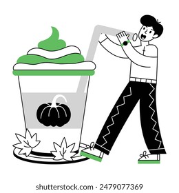 Harvest Festival Linear Mini Illustrations