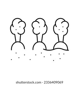 harvest gardening line icon vector. harvest gardening sign. isolated contour symbol black illustration